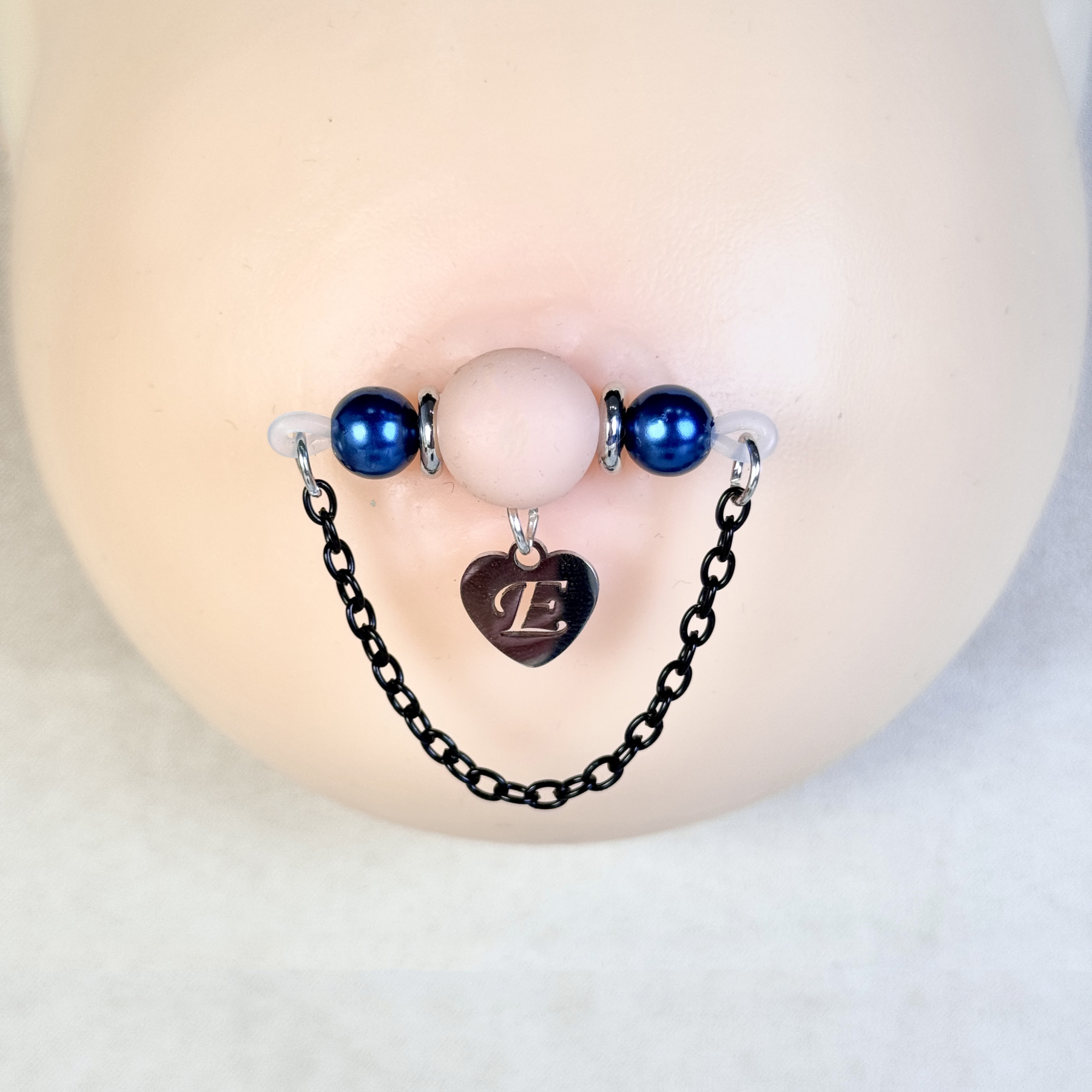 Personalized Initial Chain Jewelry Clip