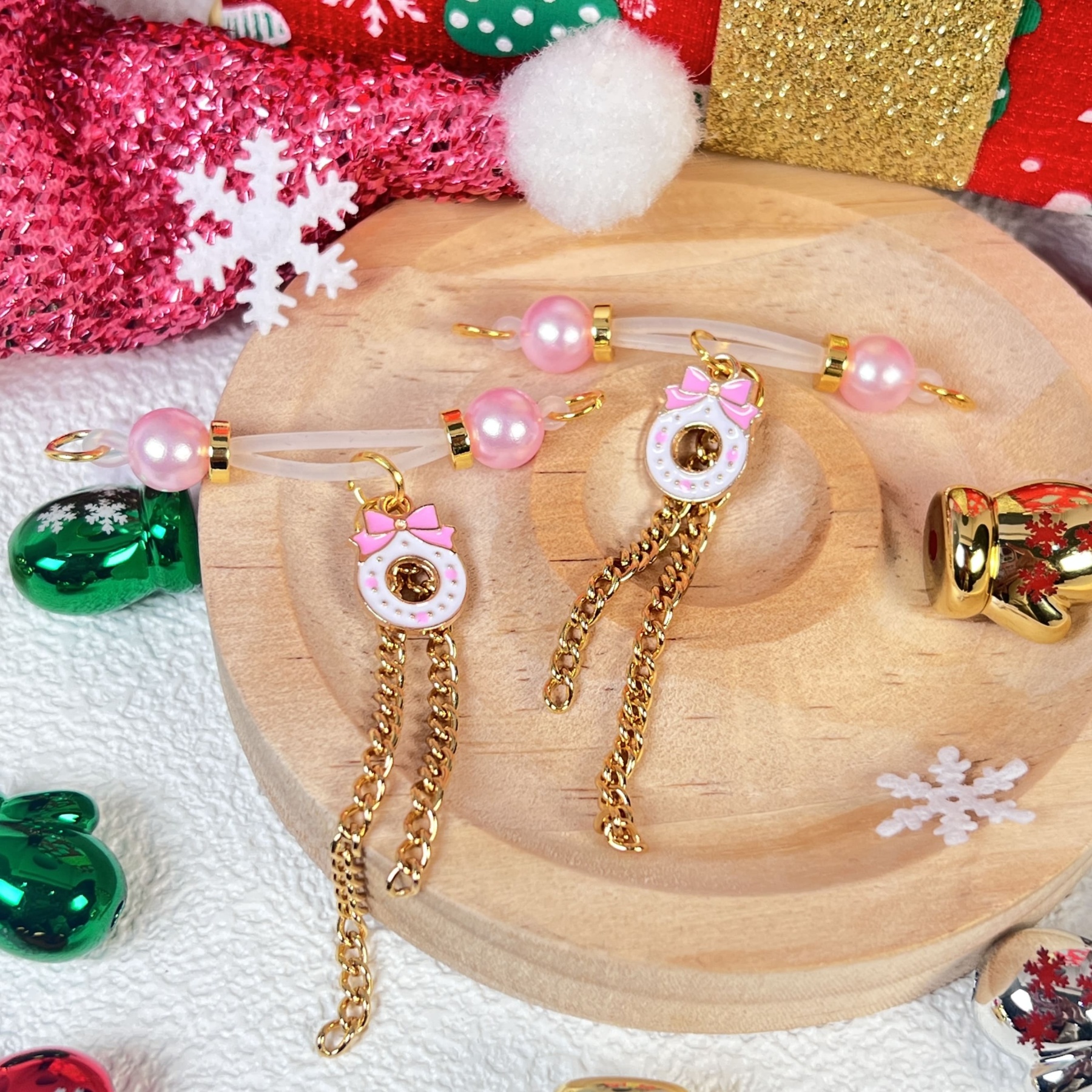 Blush Donut Luxe Clips