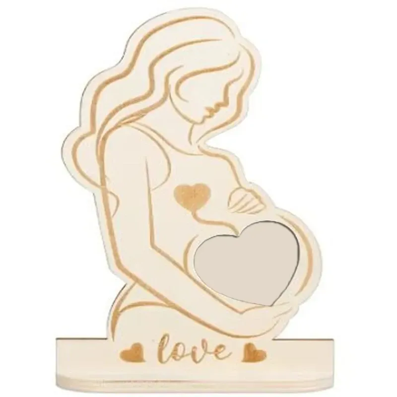 Custom-Maternity Party Wooden Photo Frame - Capture the joy of first-time motherhood - Unique decoration-Thyye