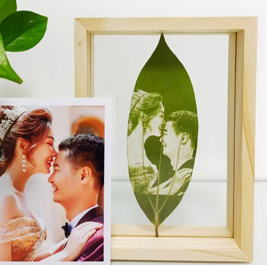 Personalized Photo Leaf Carving-Thyye