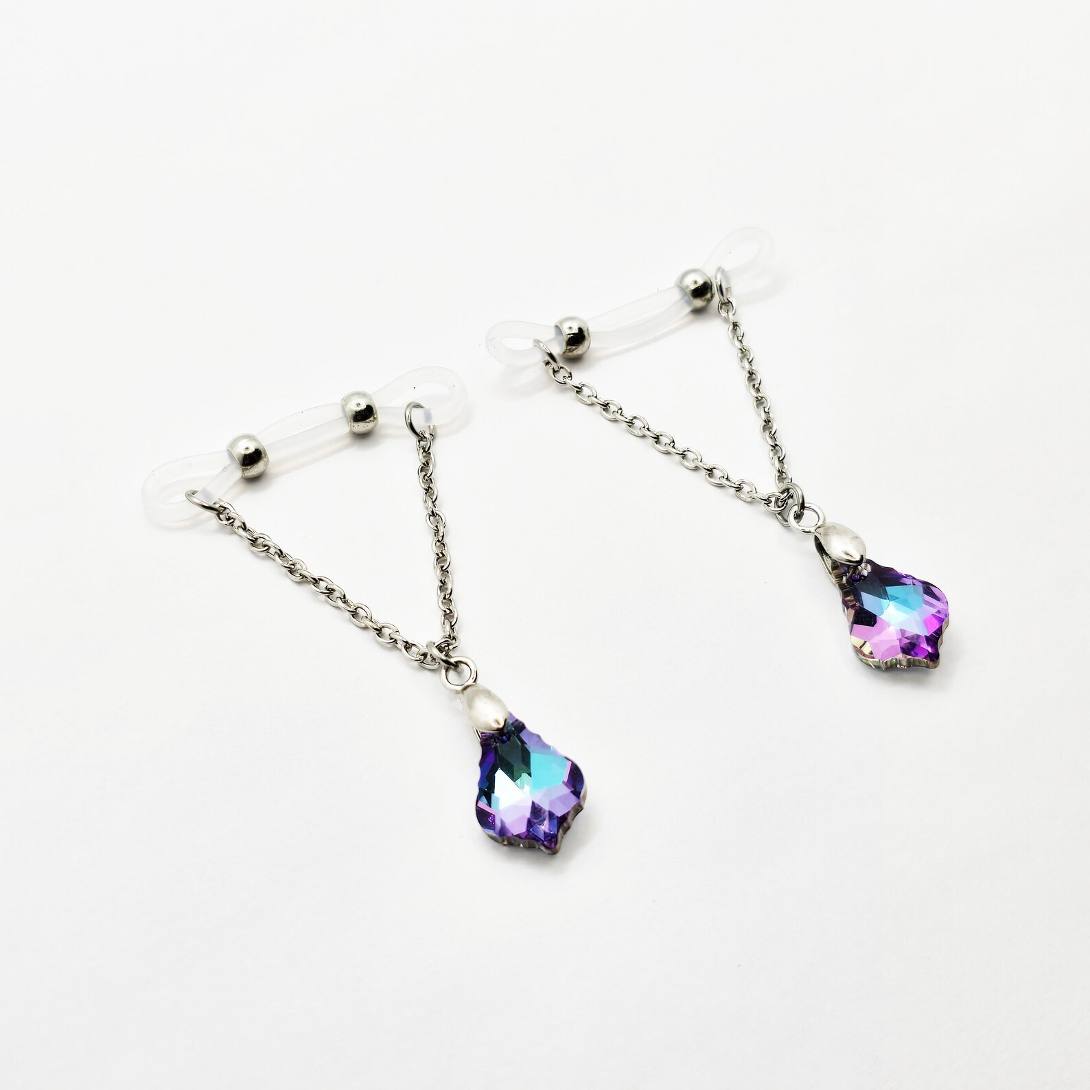 Crystal Pendant Nipple Ring