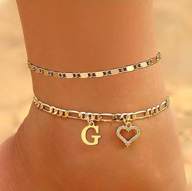 Custom Zircon Pendant Anklet