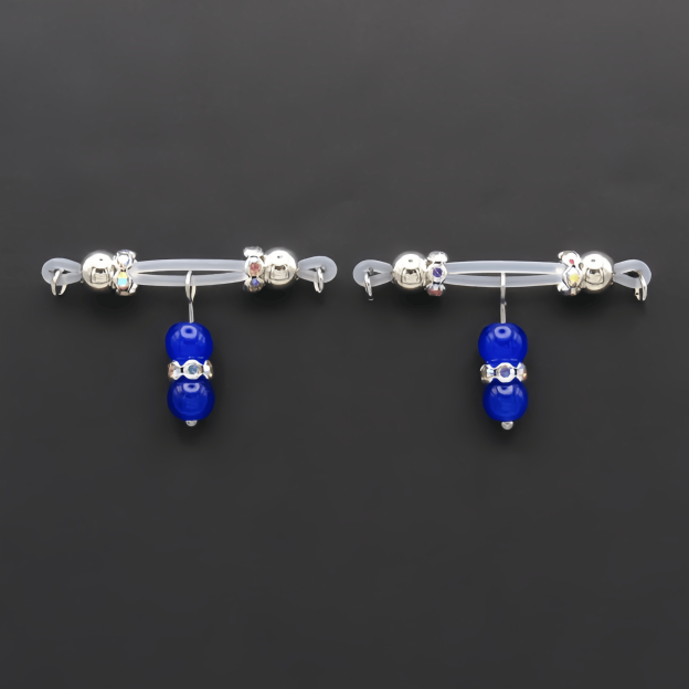  Colorful Barbell Charm  Nipple Rings