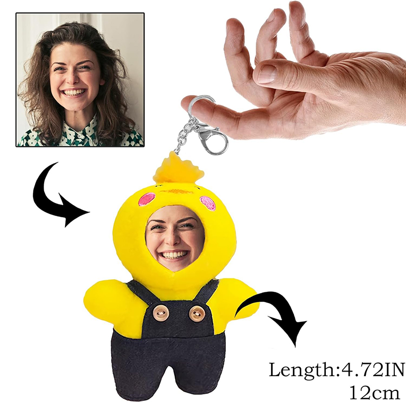 DIY photo doll pendant backpack keychain