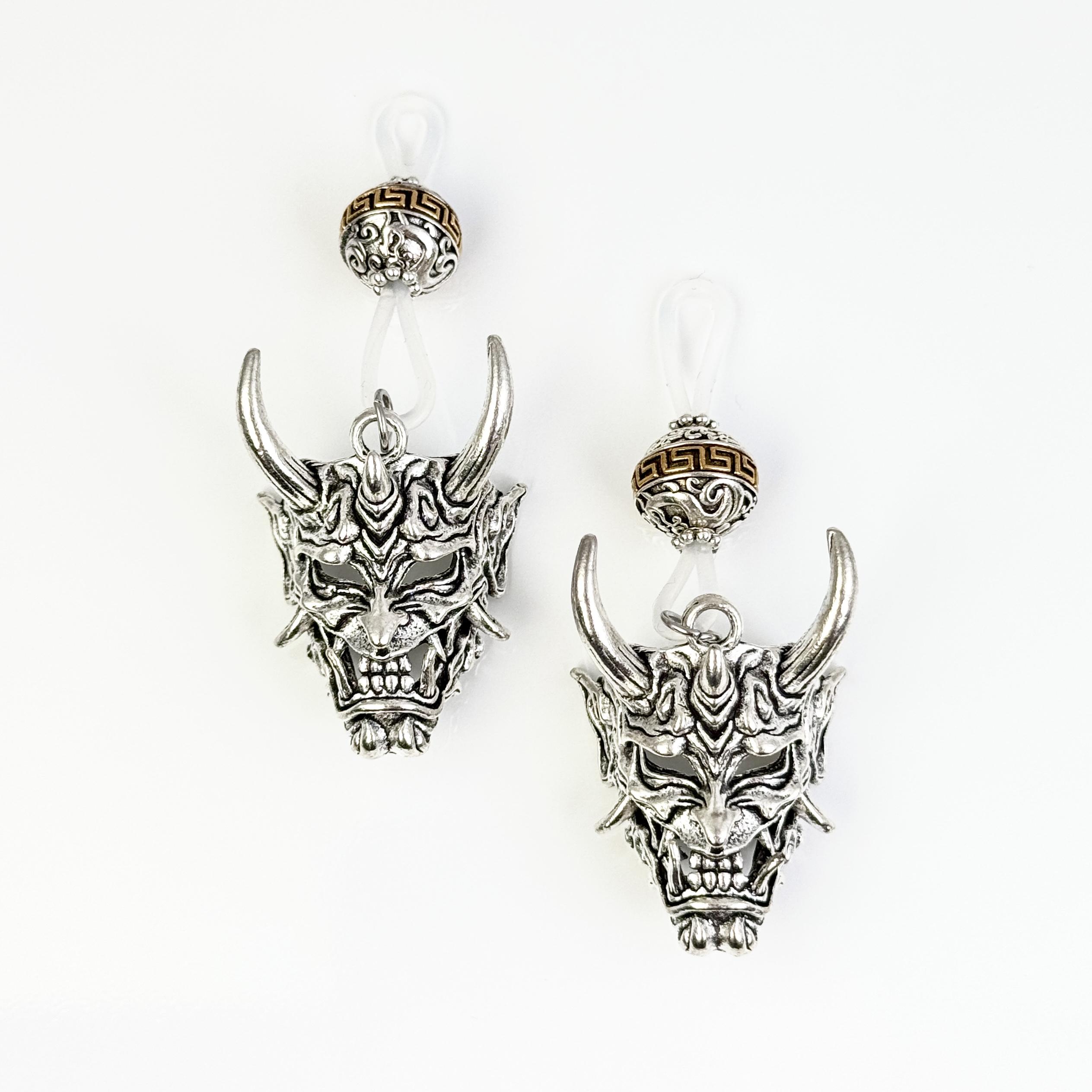 Demon Horn Skull Nipple Jewelry