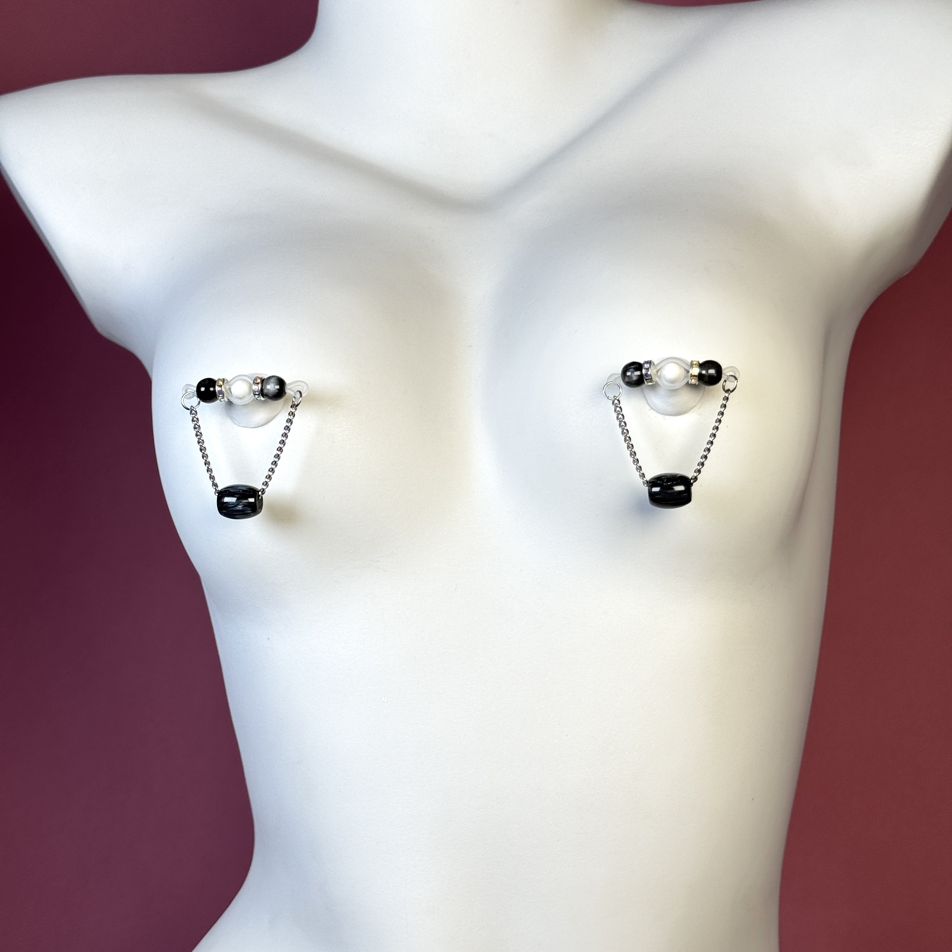 Midnight Pearl Nipple Clamps