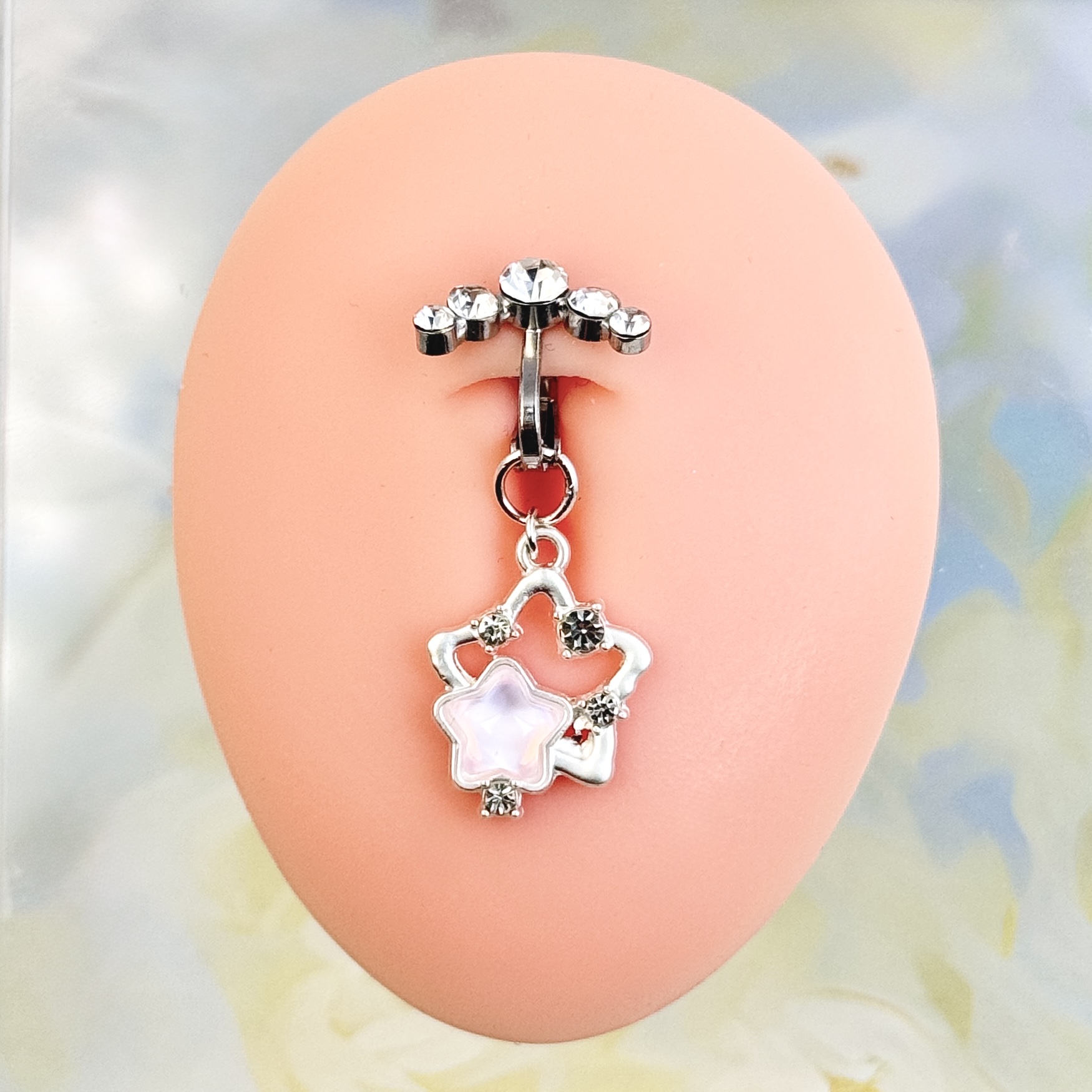 Fairy Star Crystal Non-Piercing Navel Clip