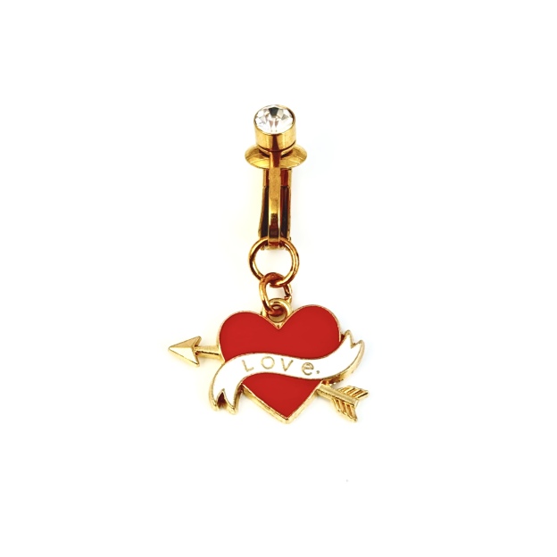 Cupid Love Charm Faux Navel Ring