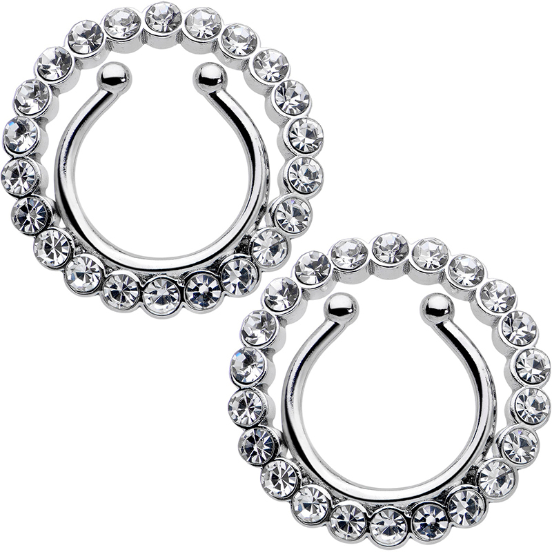 Clip-on Nipple Ring Set-Thyye