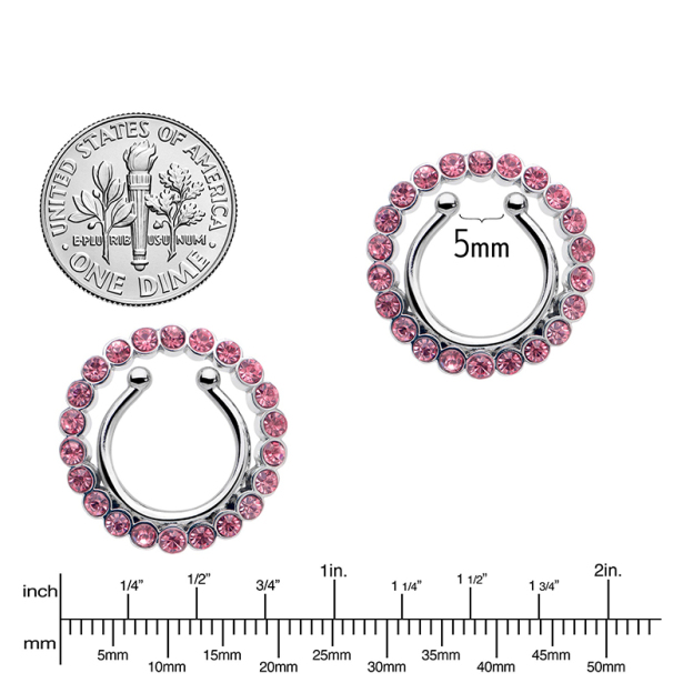 Clip-on Nipple Ring Set-Thyye