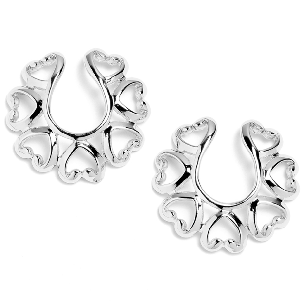 Stainless steel hollow heart-shaped clip-Thyye