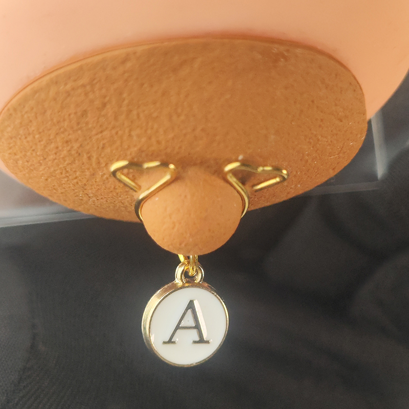 Custom round letter nipple clamps-Thyye