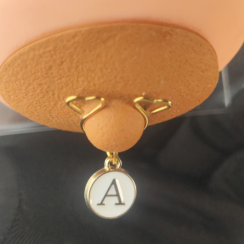 Custom round letter nipple clamps-Thyye
