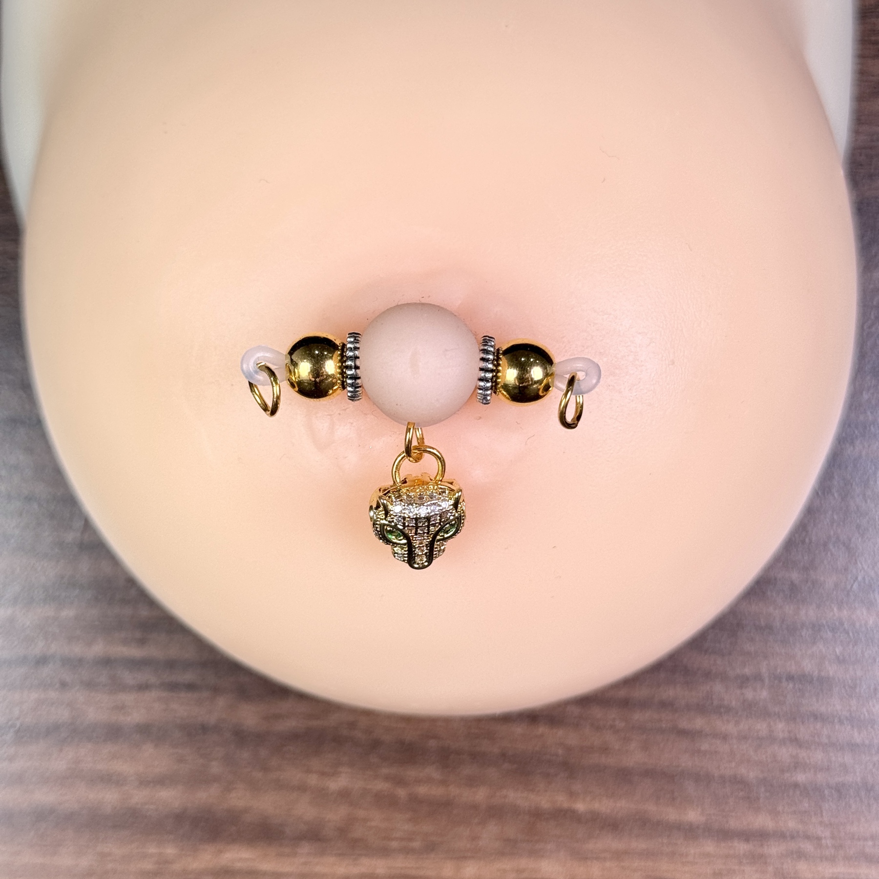 Midnight Gold Beast Nipple Jewelry