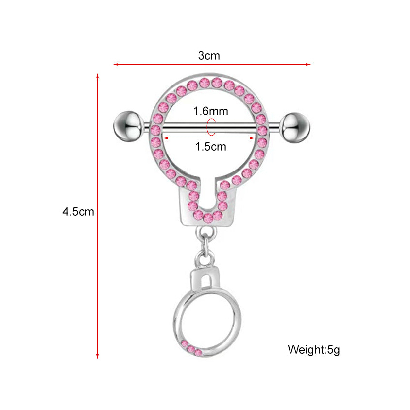 Sparkling Bunny Planet Nipple Ring