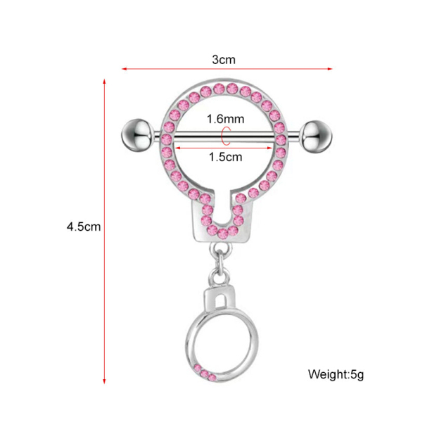 Sparkling Bunny Planet Nipple Ring