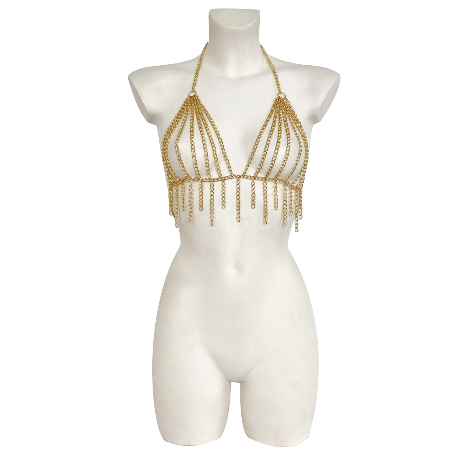 New metal tassel sexy chest chain