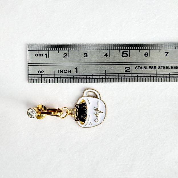 Latte Cat Non-Piercing Navel Clip