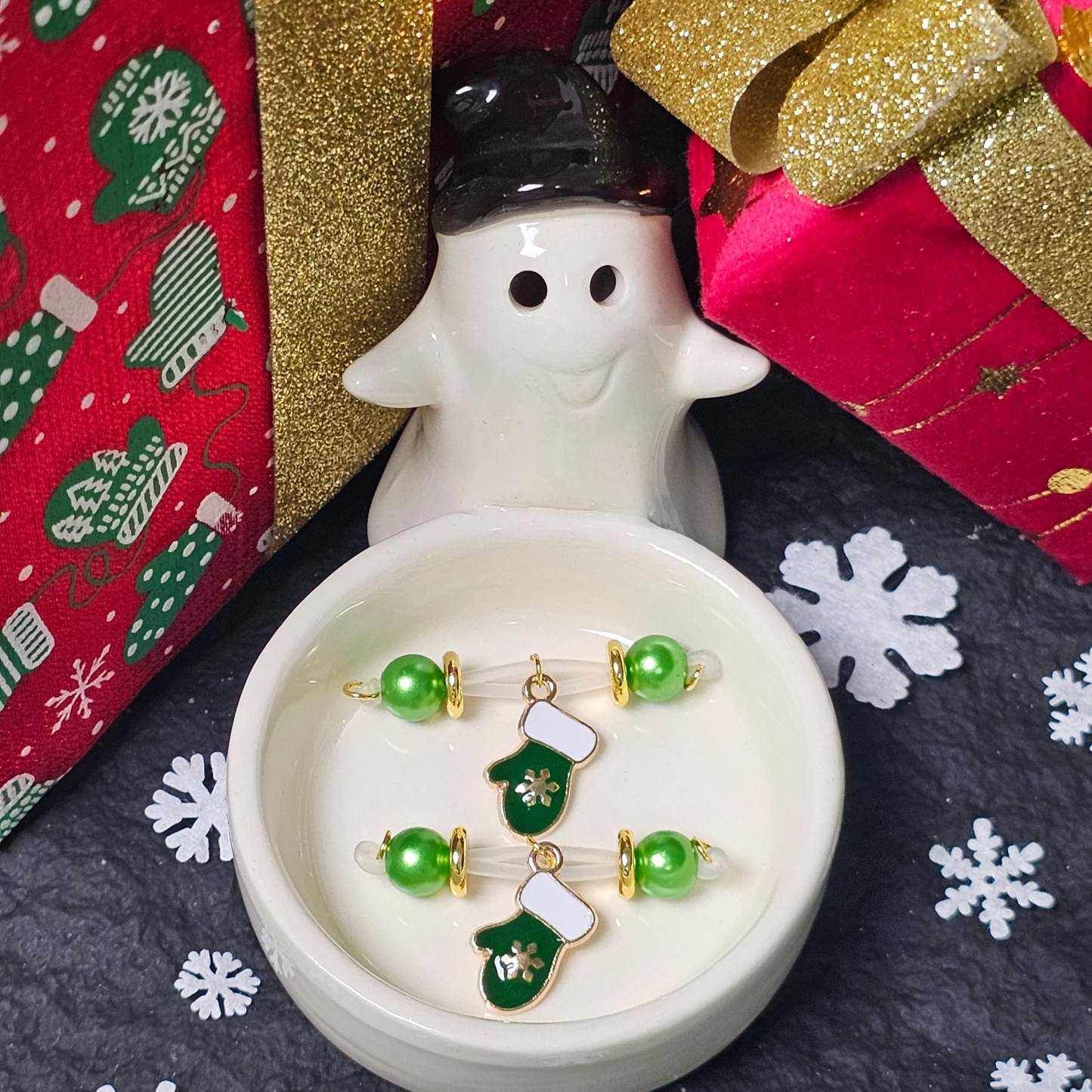 Christmas crystal gloves