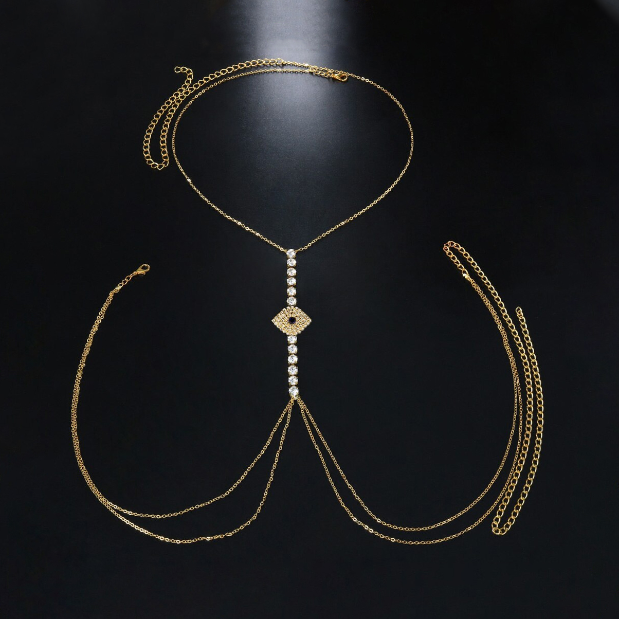 Minimalist Evil Eye Chest Chain