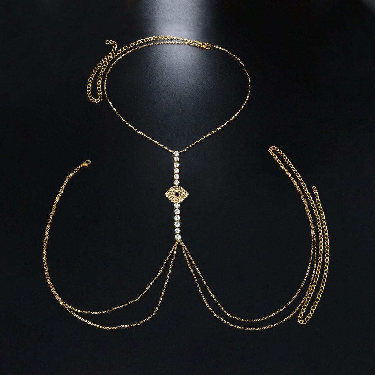 Minimalist Evil Eye Chest Chain
