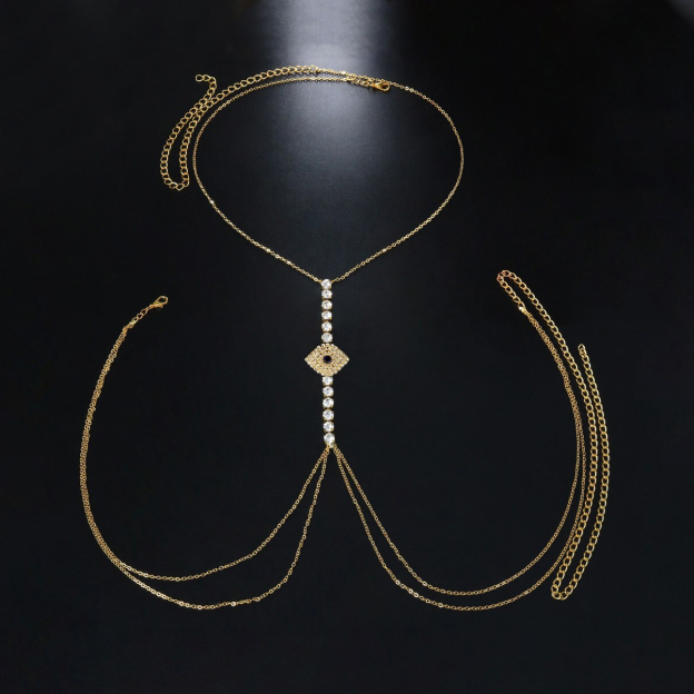 Minimalist Evil Eye Chest Chain