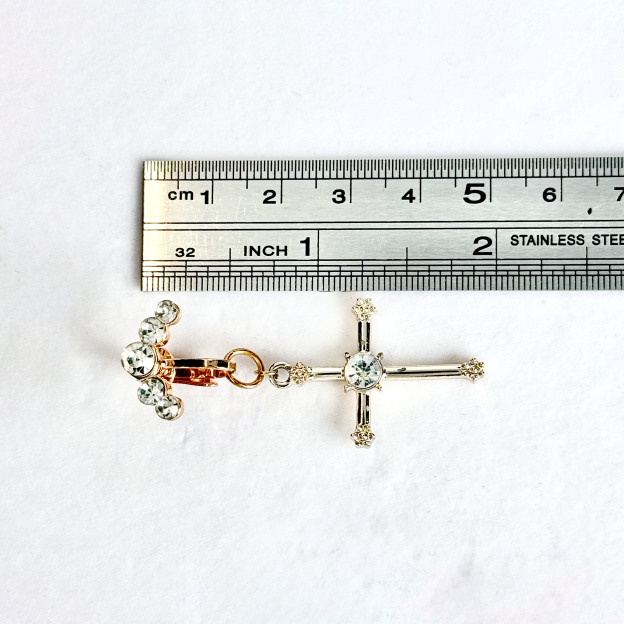 Luna Crystal Cross Navel Clip™