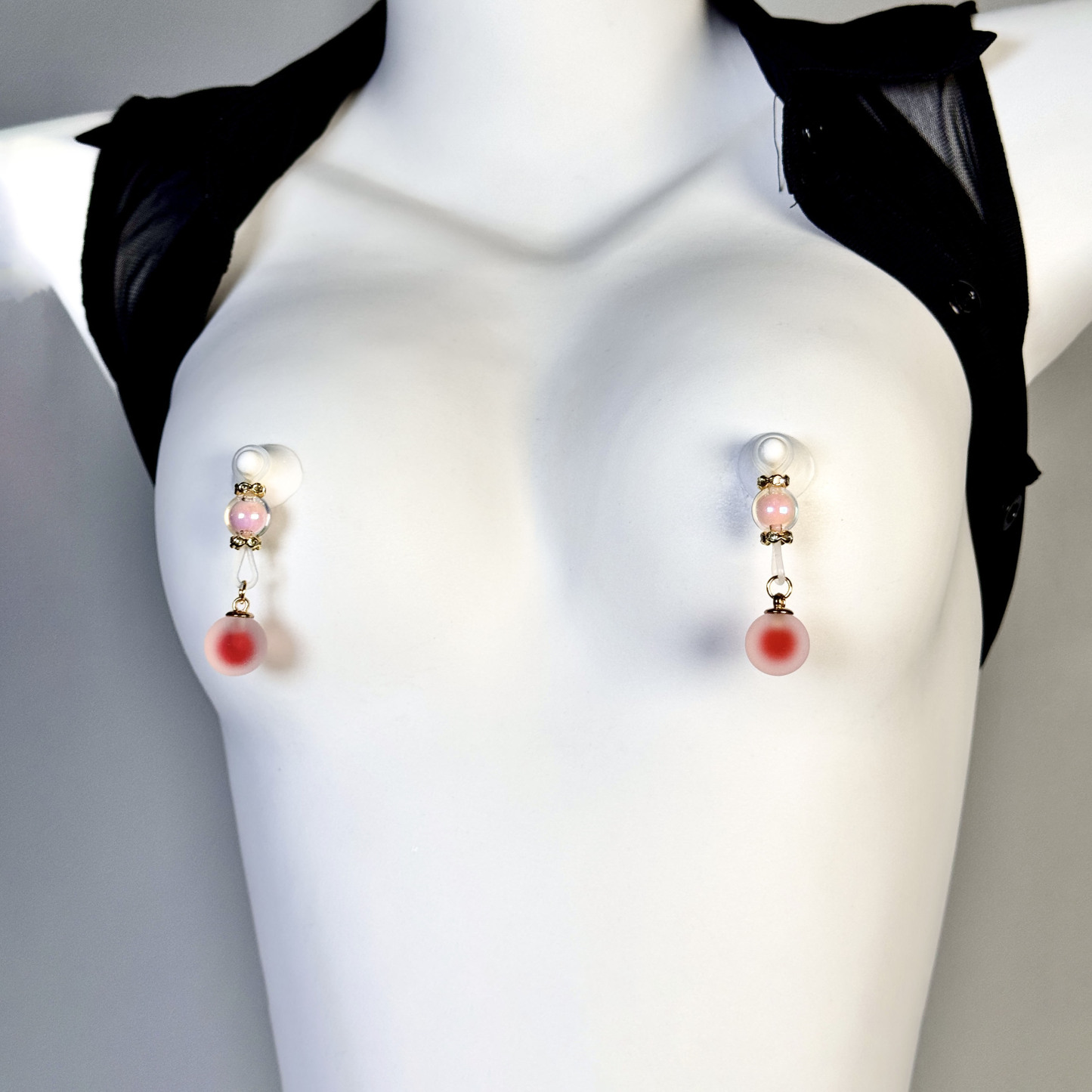 Rose Quartz Glow Nipple Clamps