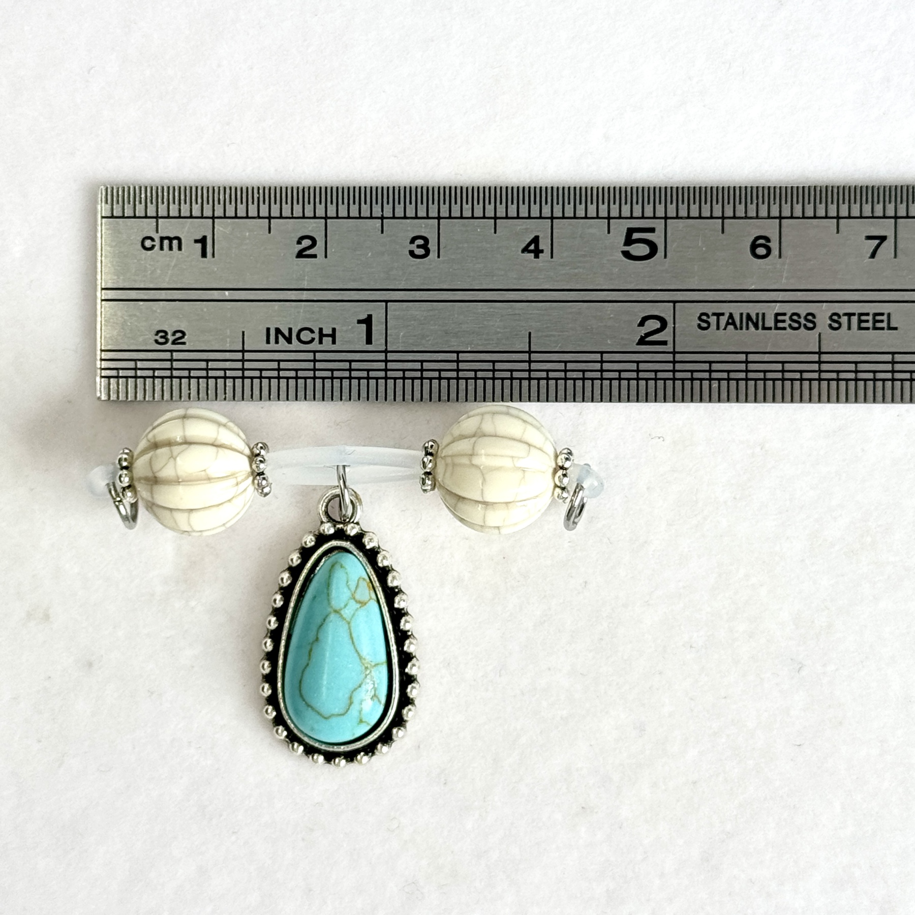Turquoise Charm Nipple Clamp Set