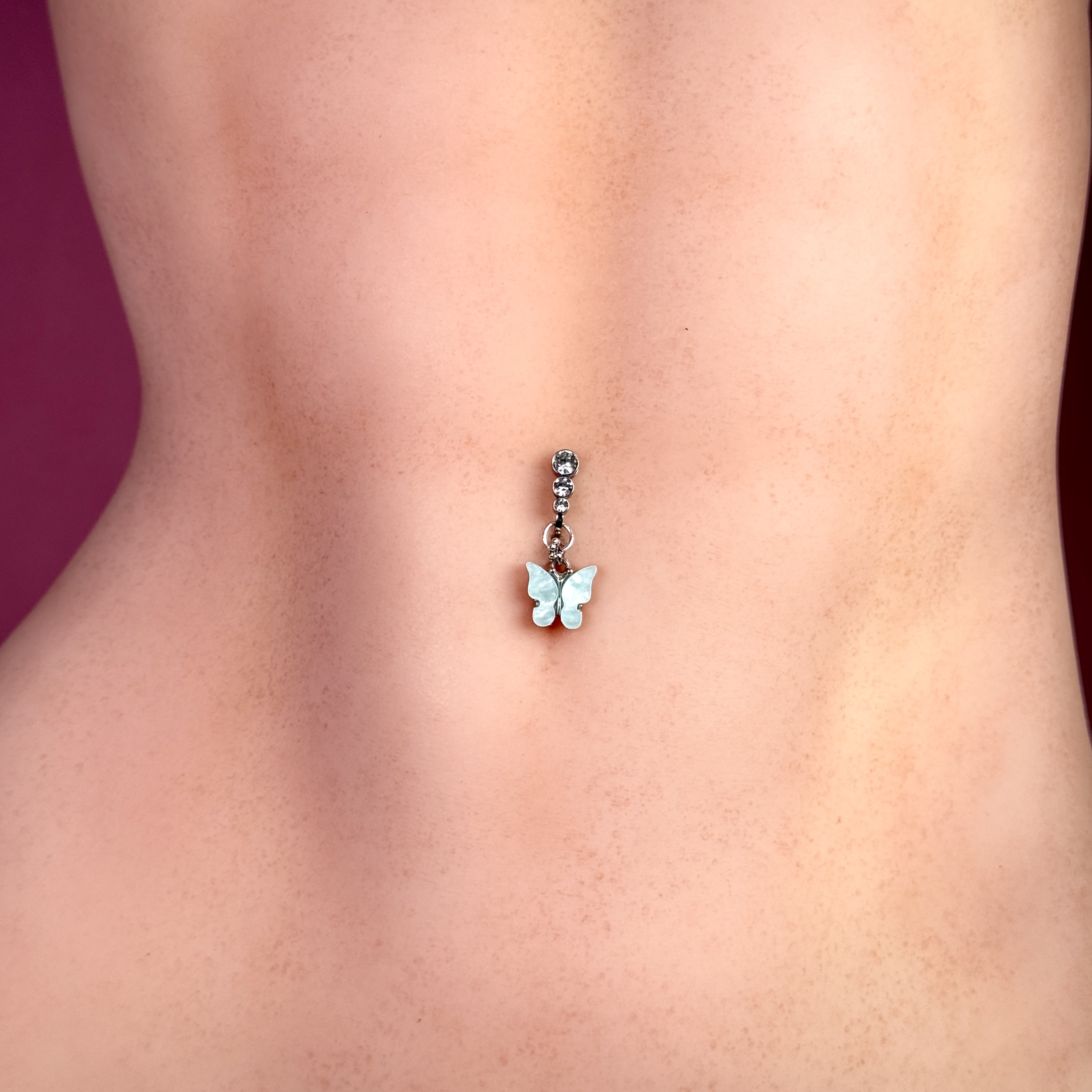 Butterfly Dream Faux Belly Button Ring