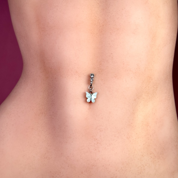 Butterfly Dream Faux Belly Button Ring