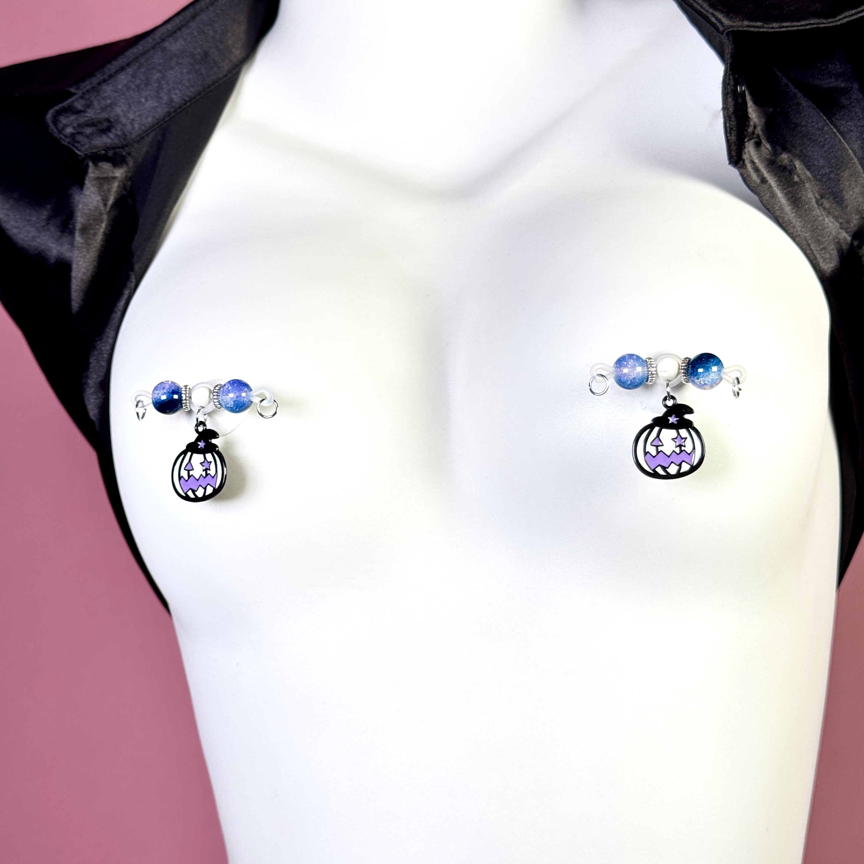 Mystic Moon Pumpkin Nipple Jewelry