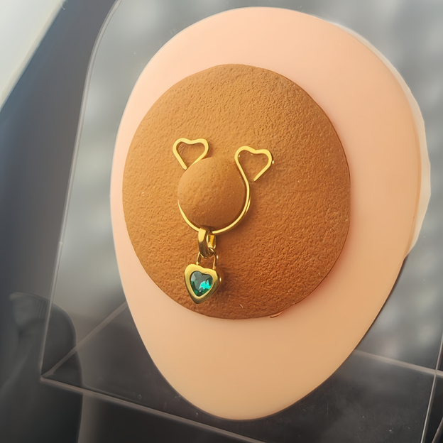 Custom December Personalized Diamond Nipple Clamp-Thyye