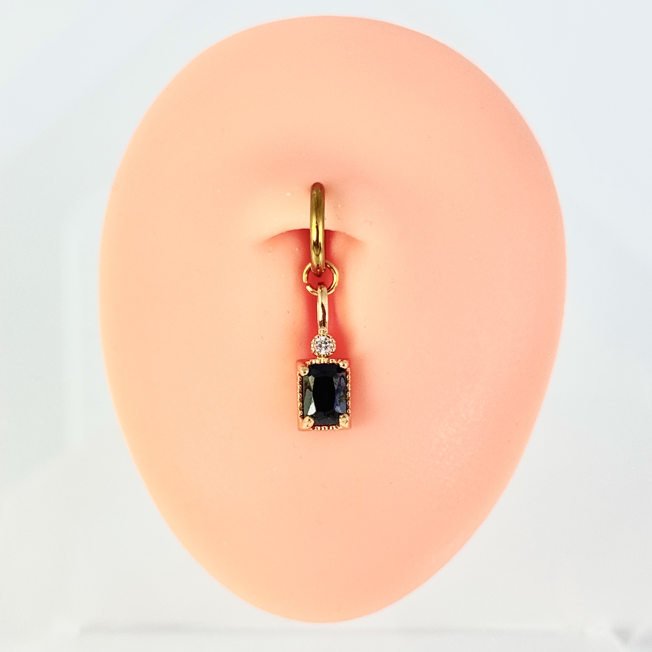 Faux Navel Crystal Drop Jewelry