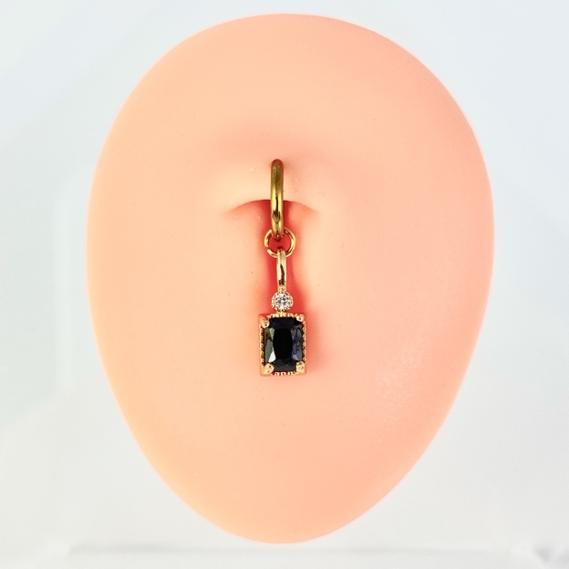 Faux Navel Crystal Drop Jewelry