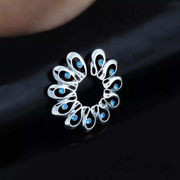 Peacock Feather Petal Nipple Ring-Thyye