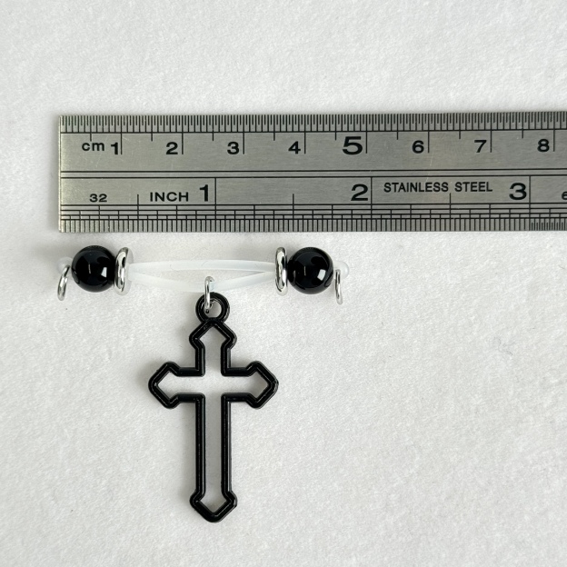 Dark Cross Gothic Nipple Jewelry
