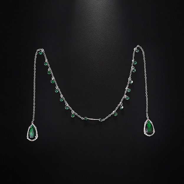 Niche-design rhinestone facial accessory