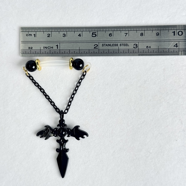 Midnight Bat Wing Nipple Clips