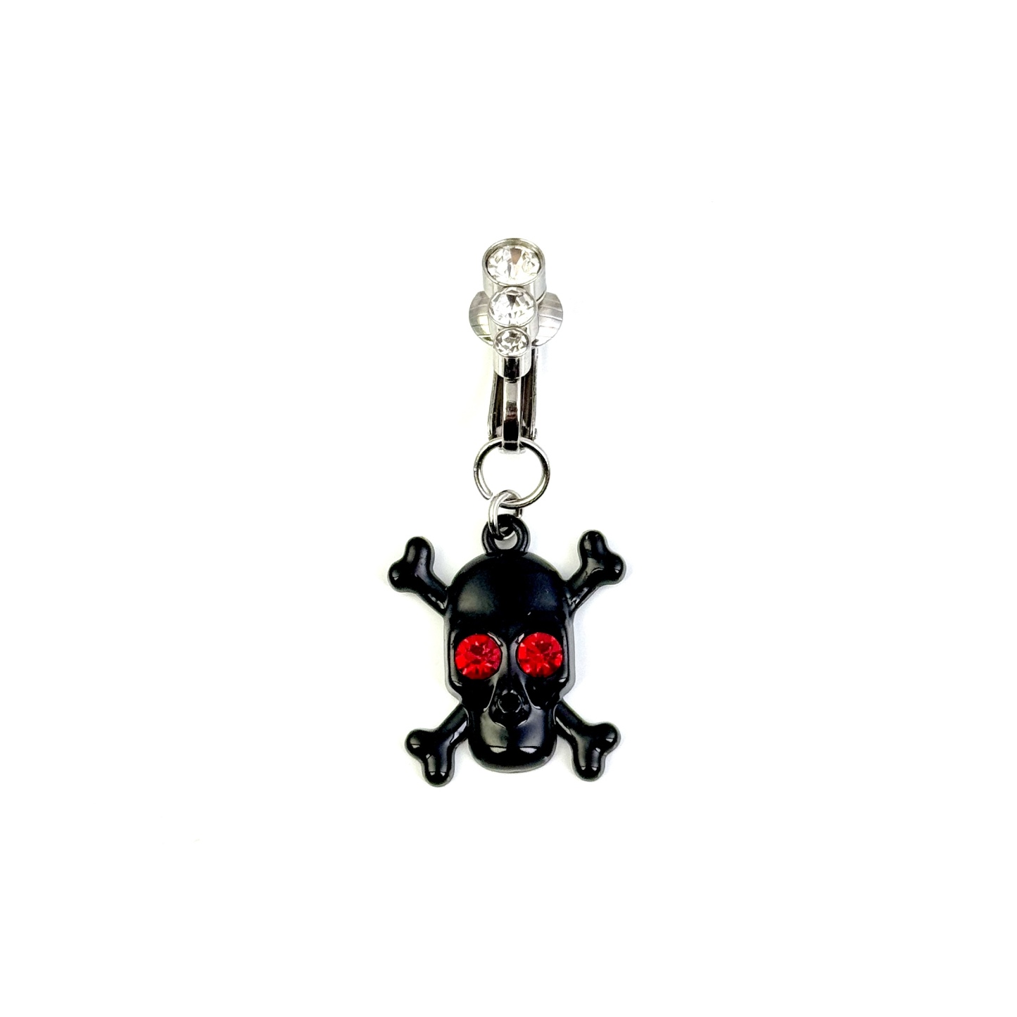 Red Eye Skull Navel Charm