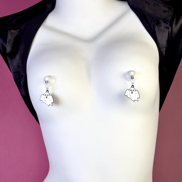 Ghost Charm Non-Piercing Nipple Clamp