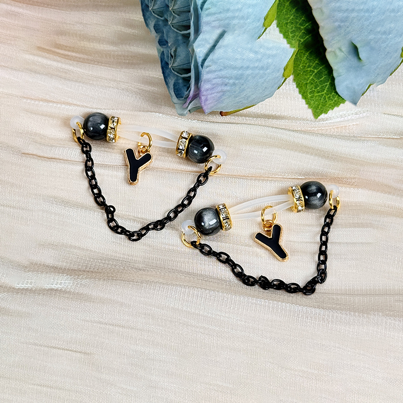Customizable Letter Nipple Clamps