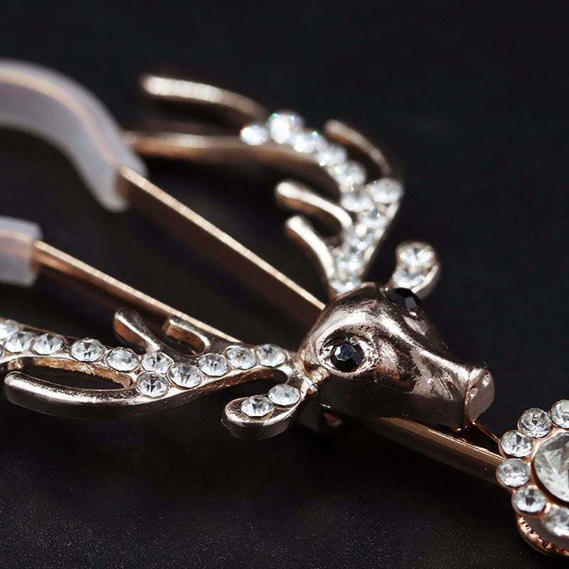 Deer head bell adjustable nipple clamp (one pair)-Thyye