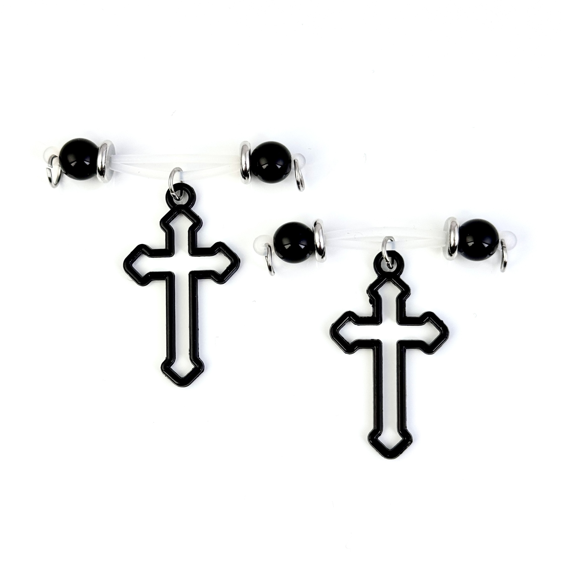 Dark Cross Gothic Nipple Jewelry