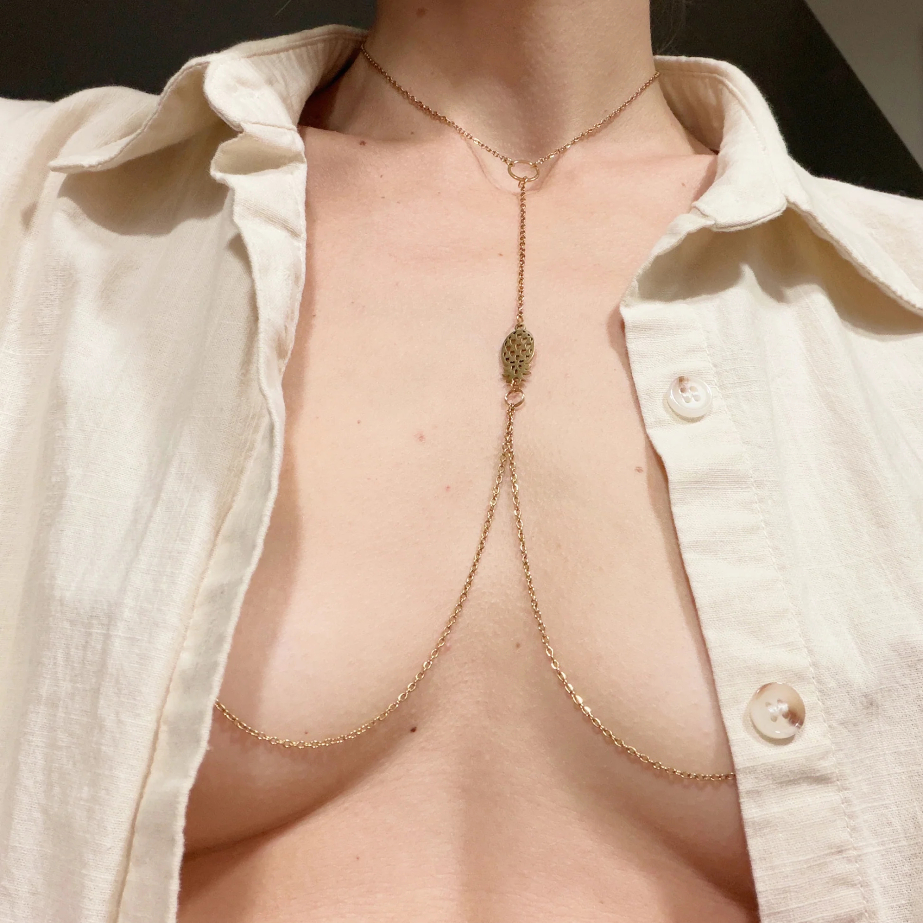Soft Gold Chest Chain