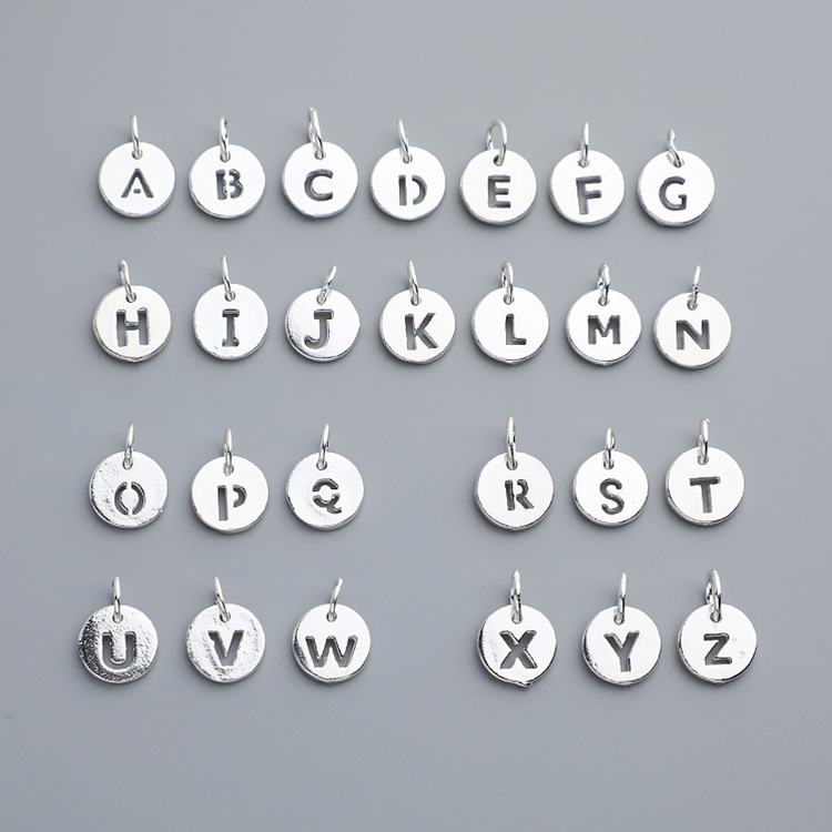 Openable small cylinder letter pendant necklace