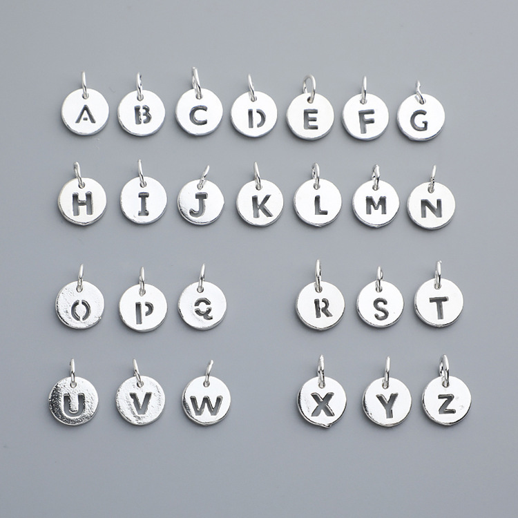 Openable small cylinder letter pendant necklace