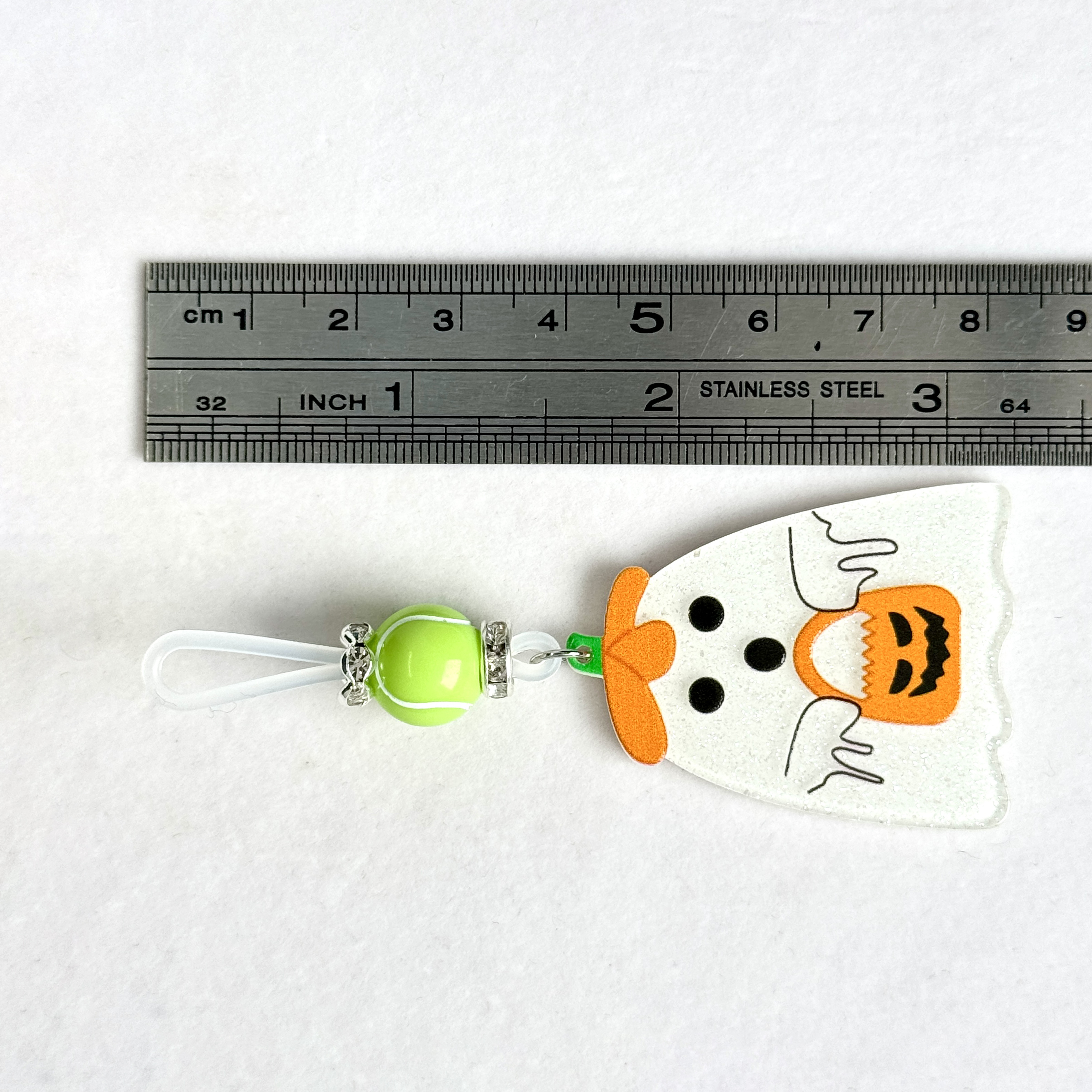 Pumpkin Ghost Charm Clip