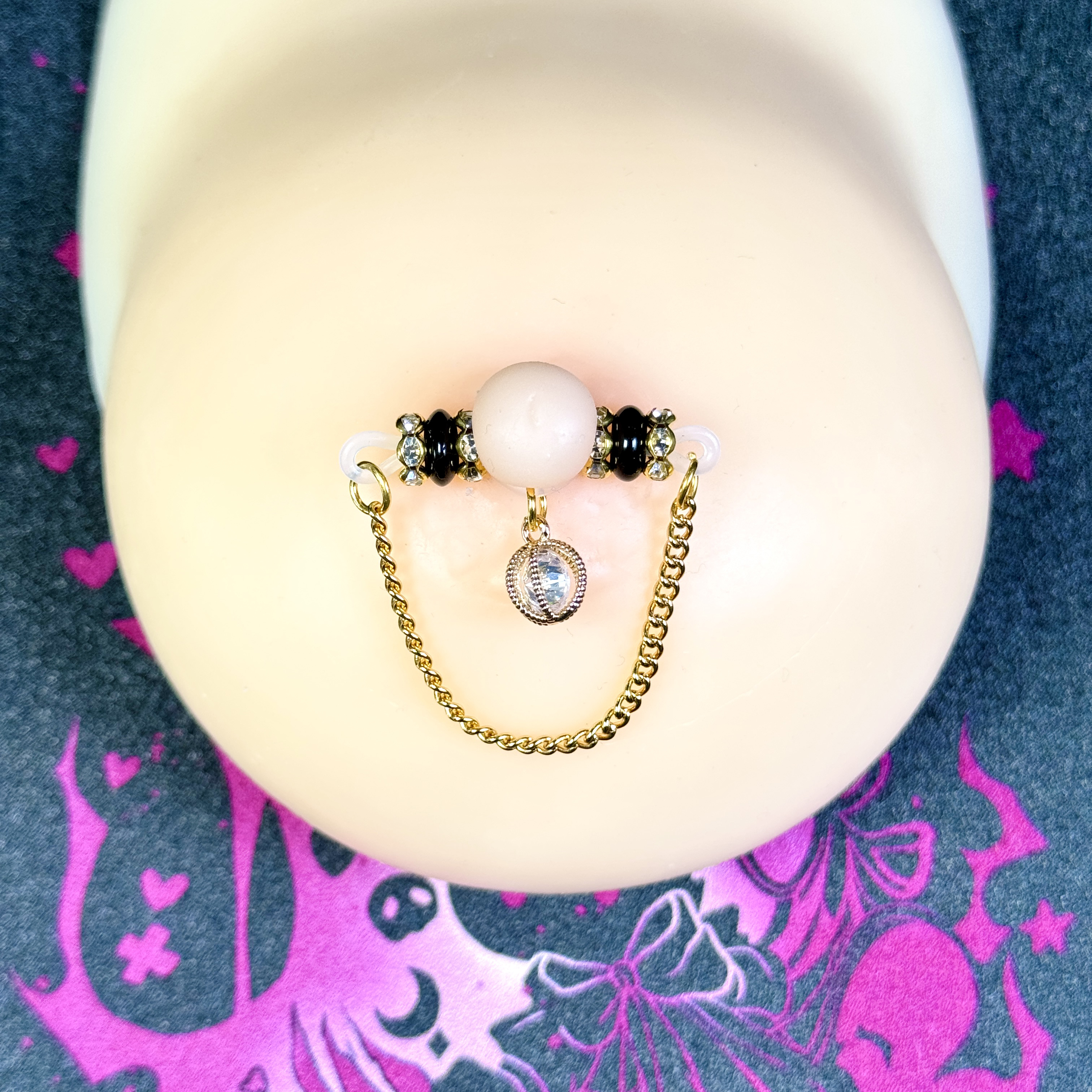 Luna Crystal Nipple Chain