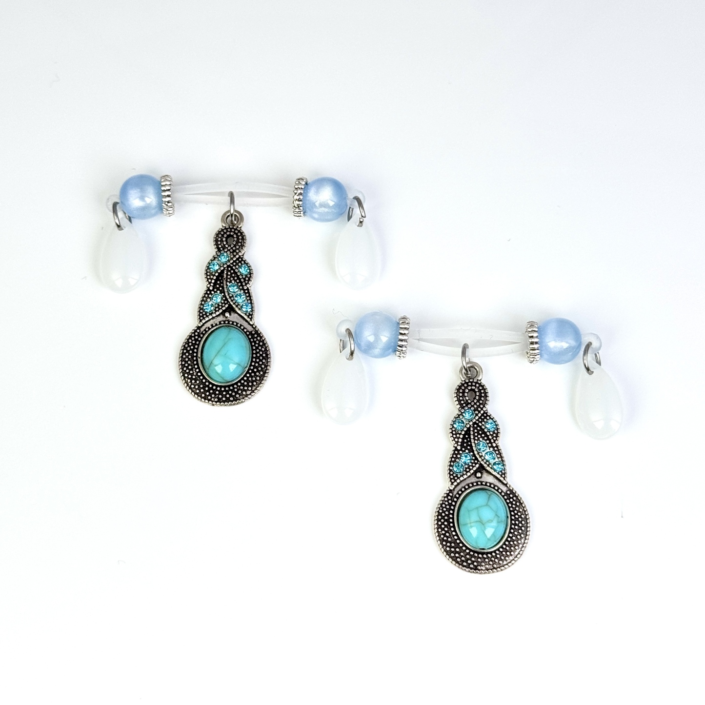 Mystic Blue Gem Drop Charm